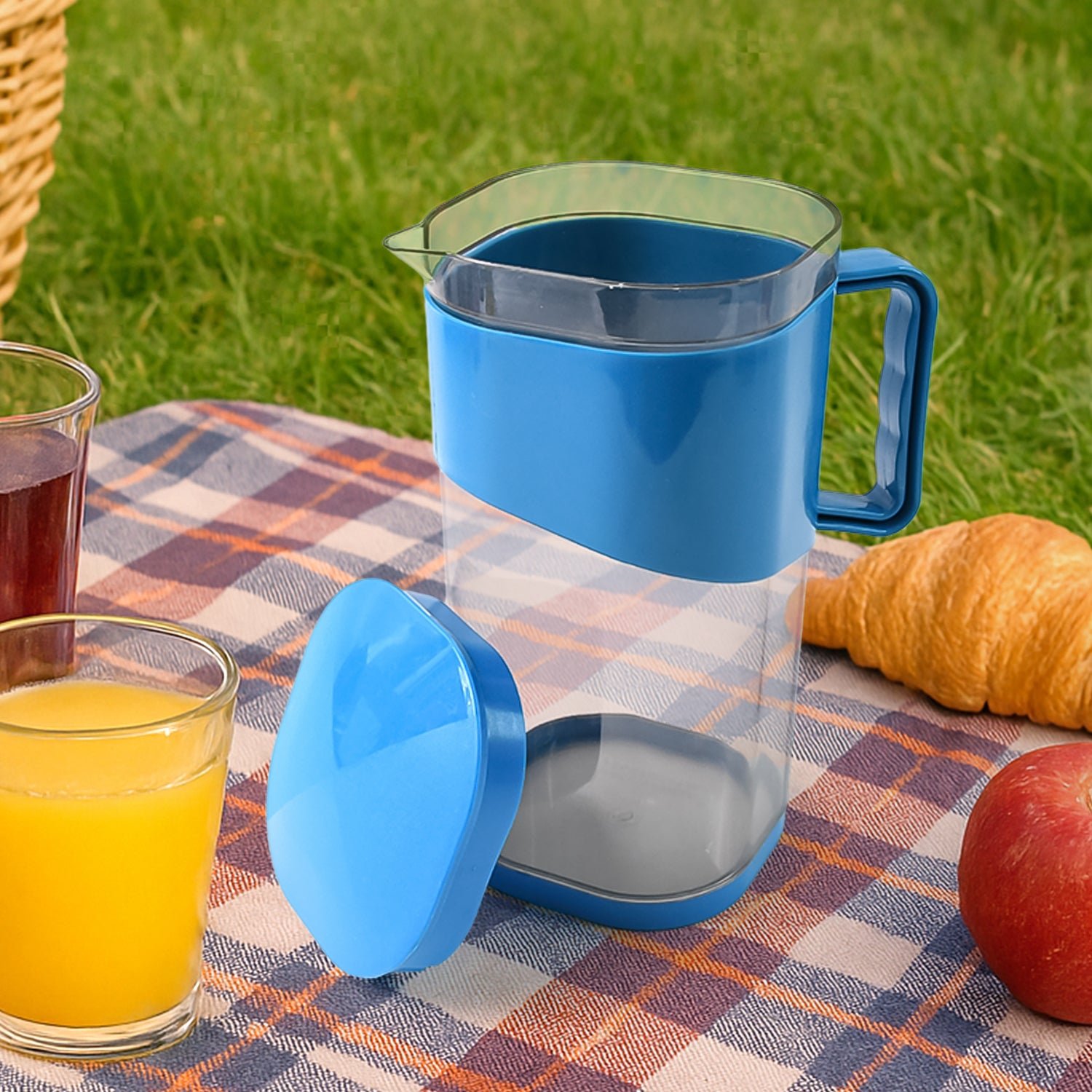 Plastic Water Jug 1.8 Litre – BPA-Free with Lid & Handle