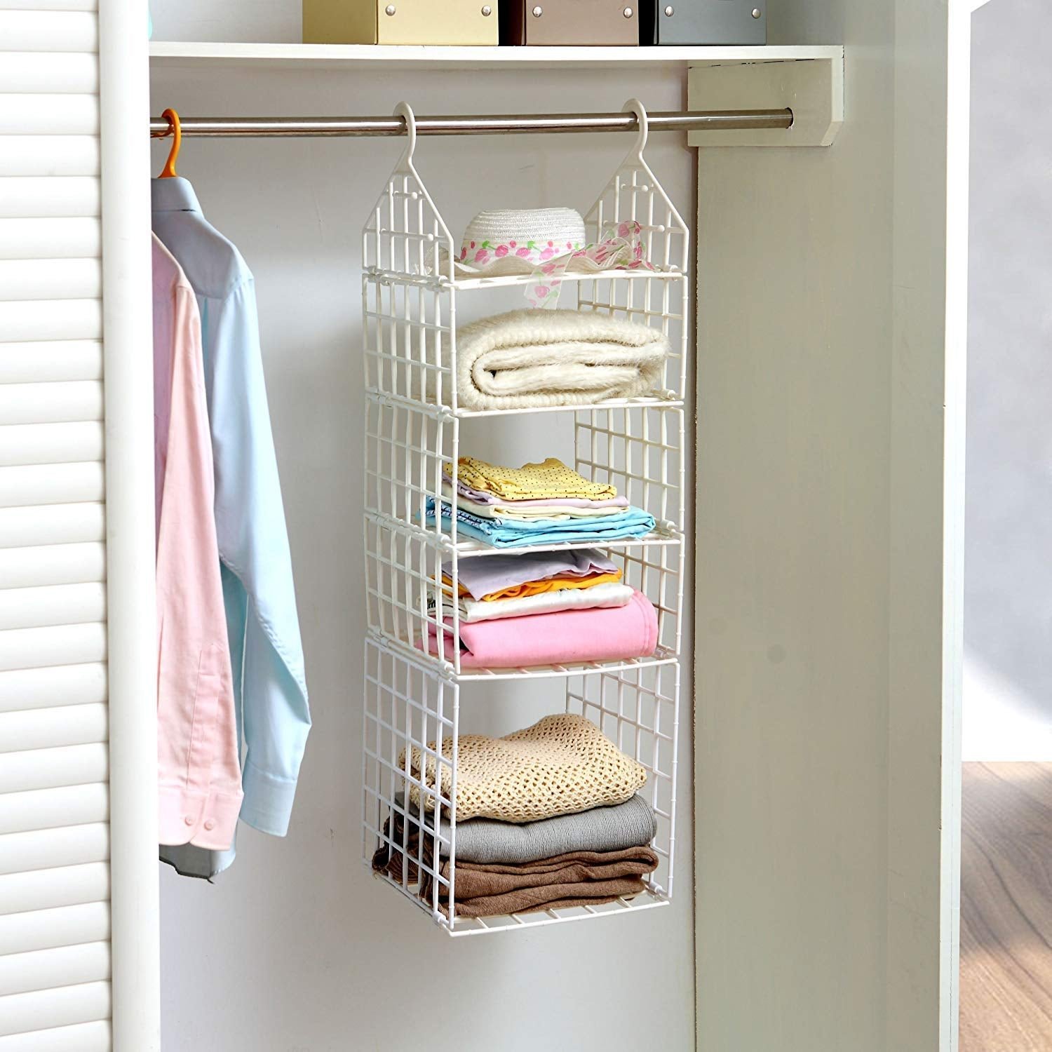 Folding Clothes Hanger – 5-Layer Space Saver Rack | Organivo