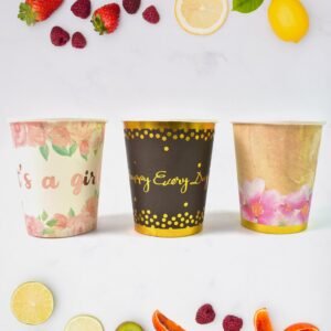 Disposable Paper Cups – Mixed Colour 3 Pcs Set | hydrozilla