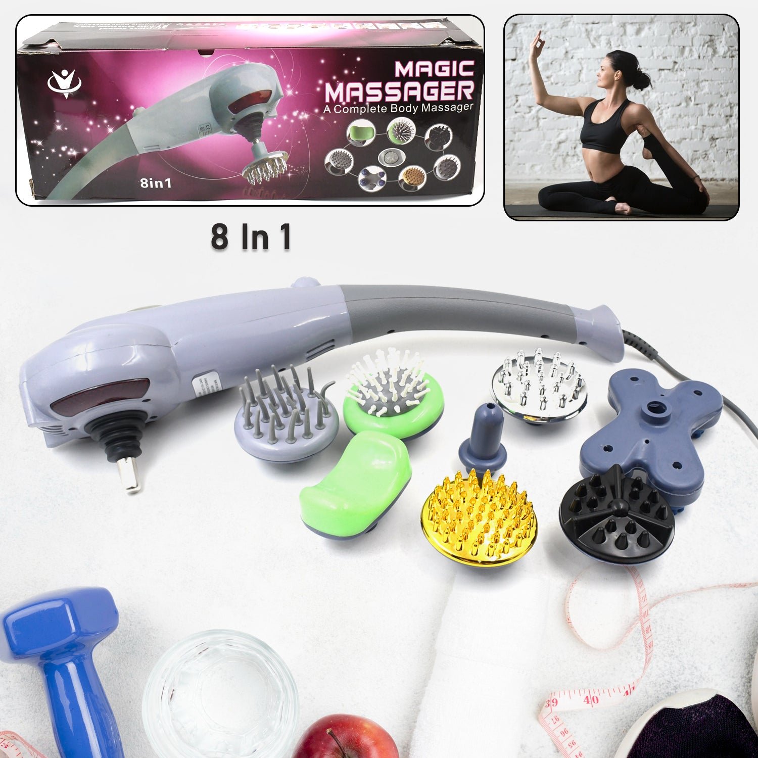 Full Body Massager – 8-in-1 Electric for Muscle Relief | Velvet Wellness