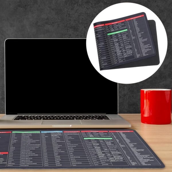 Shortcut Keyboard Mat – Large Anti-Slip Desk Pad | worko