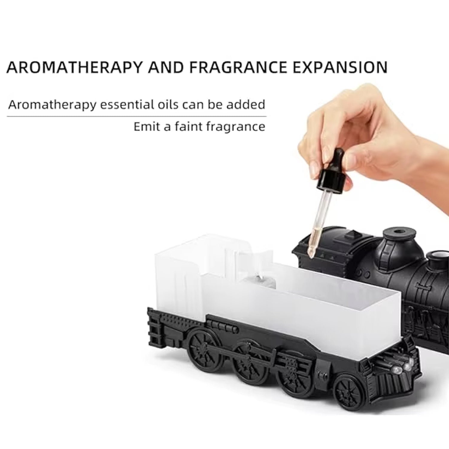 Portable Mini Humidifier – Retro Train Design with Night Light | Airvanta