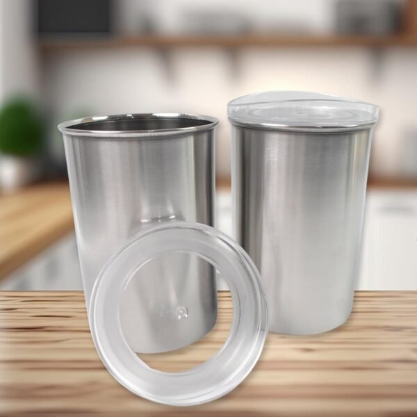 Stainless Steel Airtight Containers – 2 Pc Set (500ml Each) | Konvex