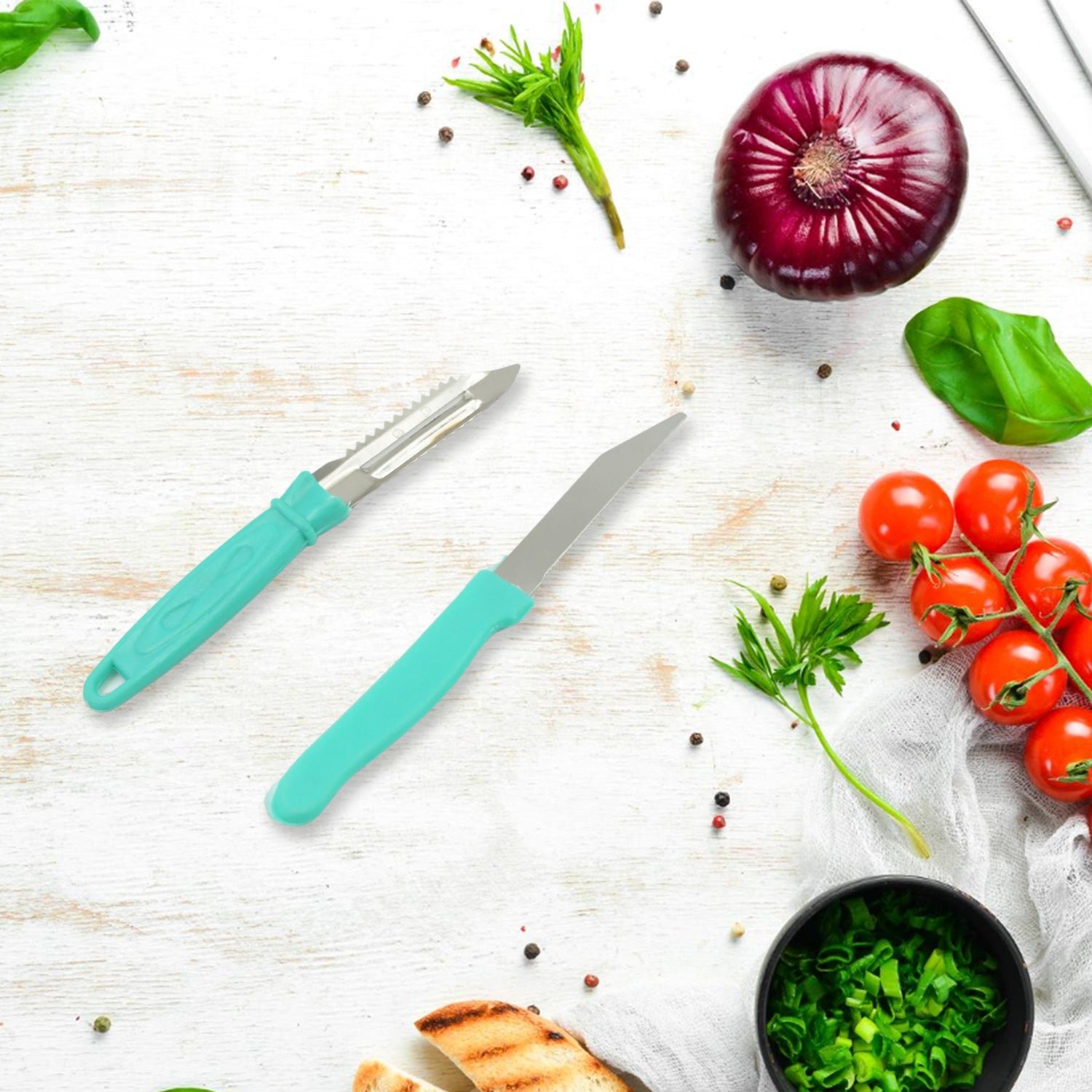 Kitchen Combo Set – Lighter, Knife & Peeler | Quickslice