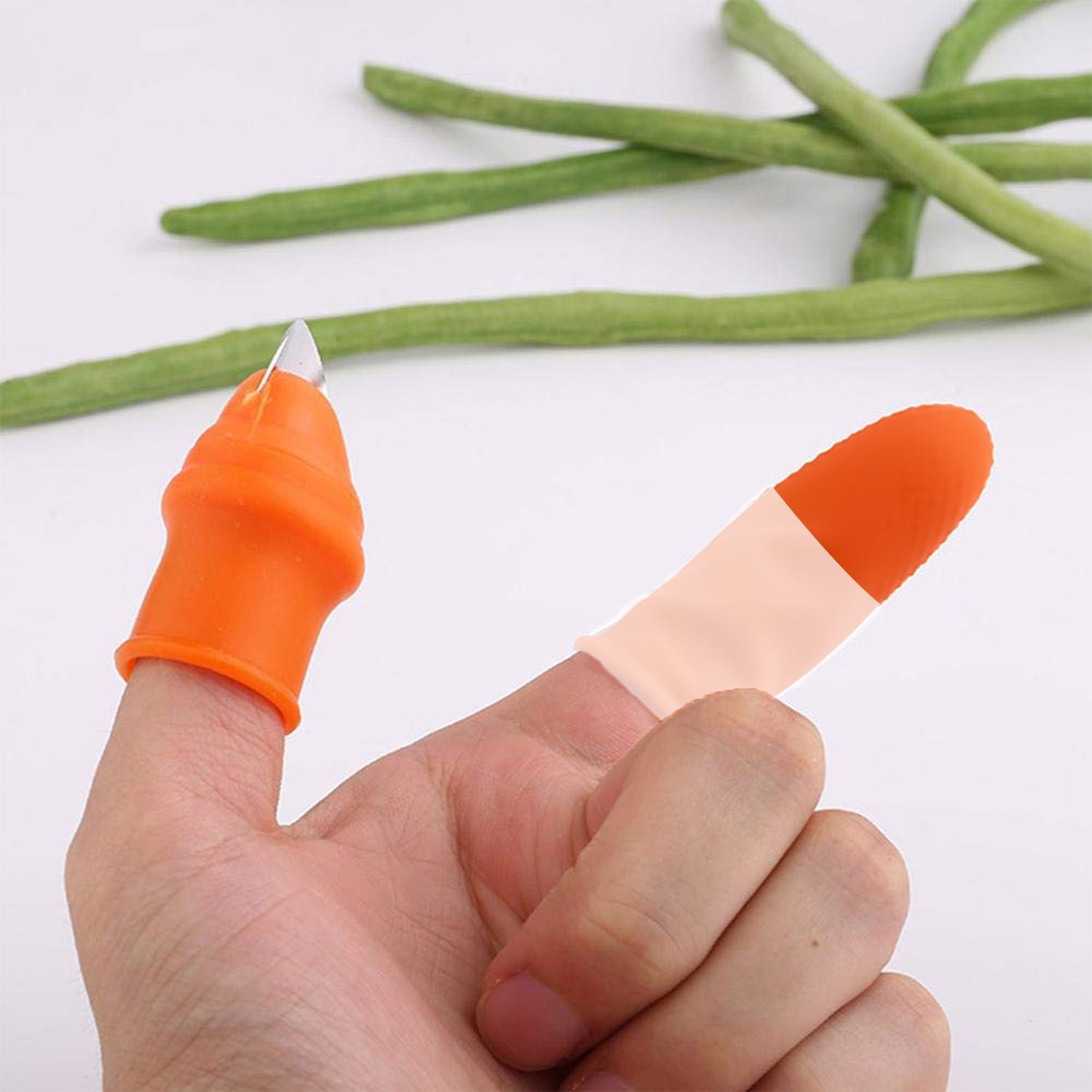 Vegetable Thumb Cutter Set – 5-Piece Sharp Blades | Quickslice