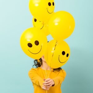 Smiley Balloons – 20 Pcs Latex for Birthday Parties | Play & Move