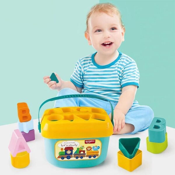 Baby Shape Sorter Toy – Geometric Stacking Blocks | Little Learners