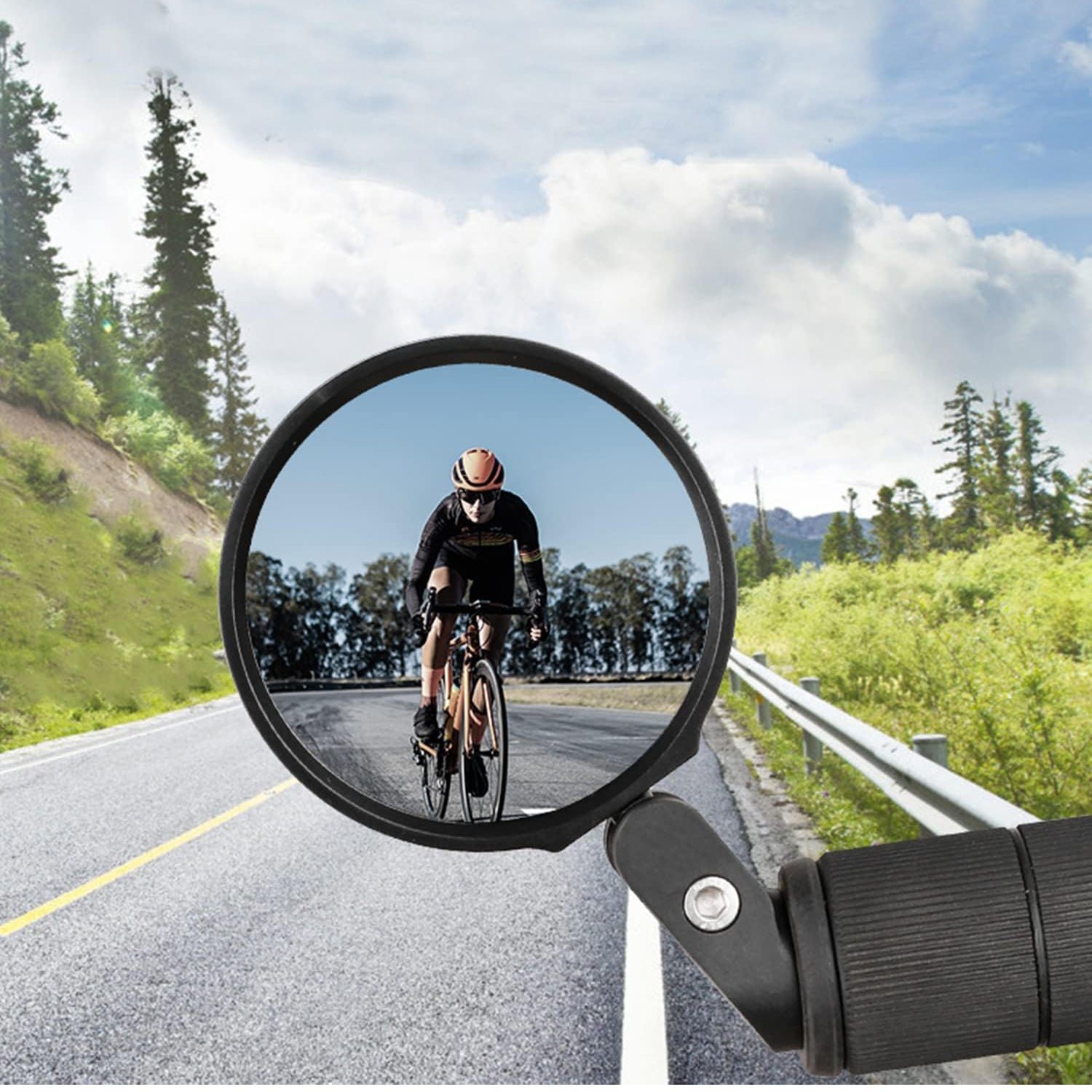 Bar End Bike Mirror – Universal Fit, 360° Rotatable | RaceVault