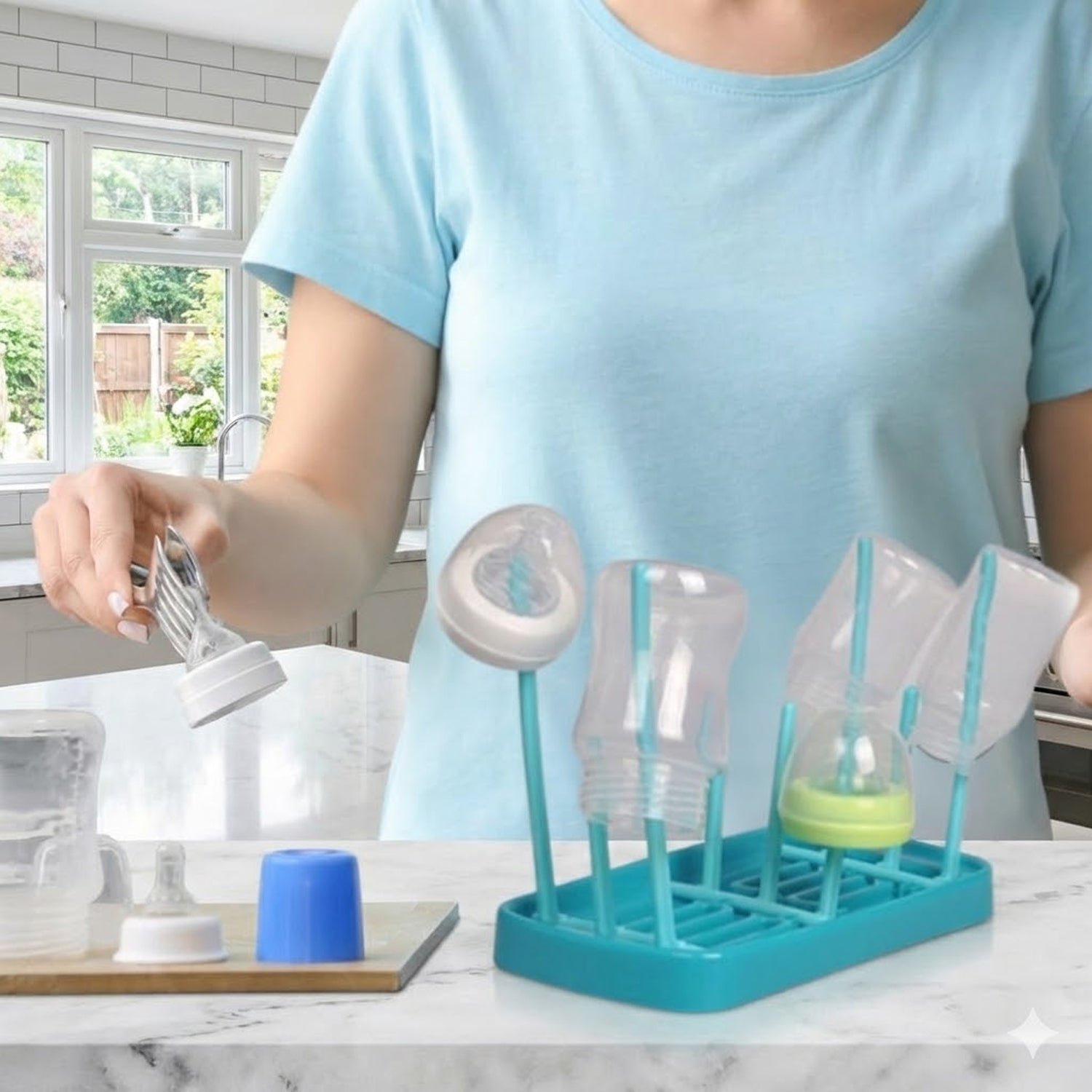 Baby Feeding Bottle Drying Rack – Compact & Hygienic Design