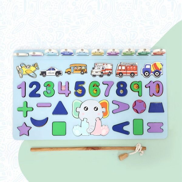 Wooden Number Puzzle – Magnetic Learning Board | Aditi