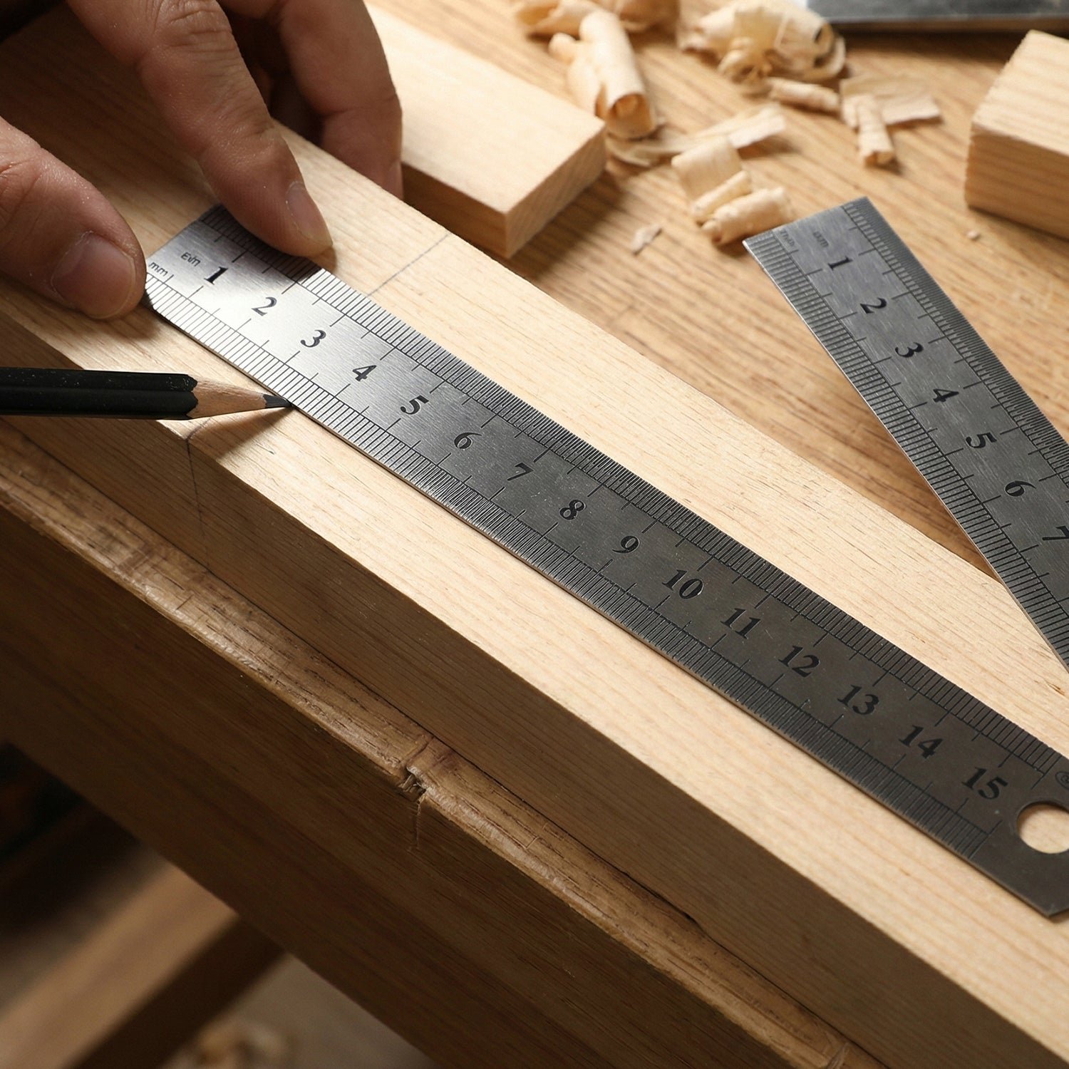 Measuring Ruler – Precision Steel 15 cm with Clear Markings