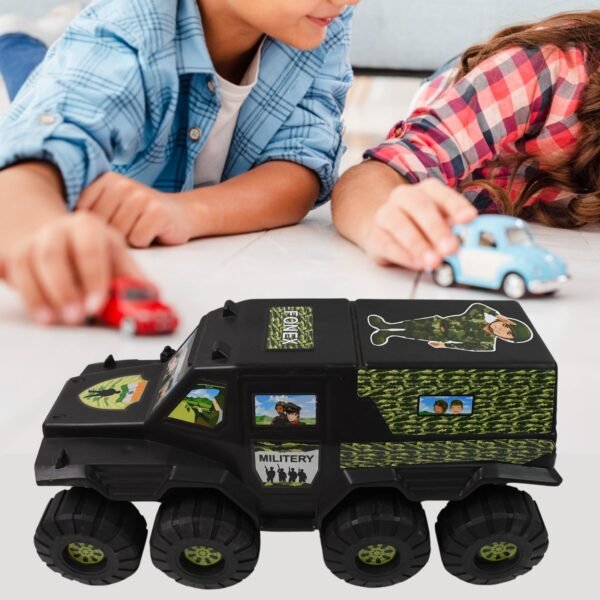 Military Toy Car – 8-Wheel Plastic Army Vehicle | Brain Horizon