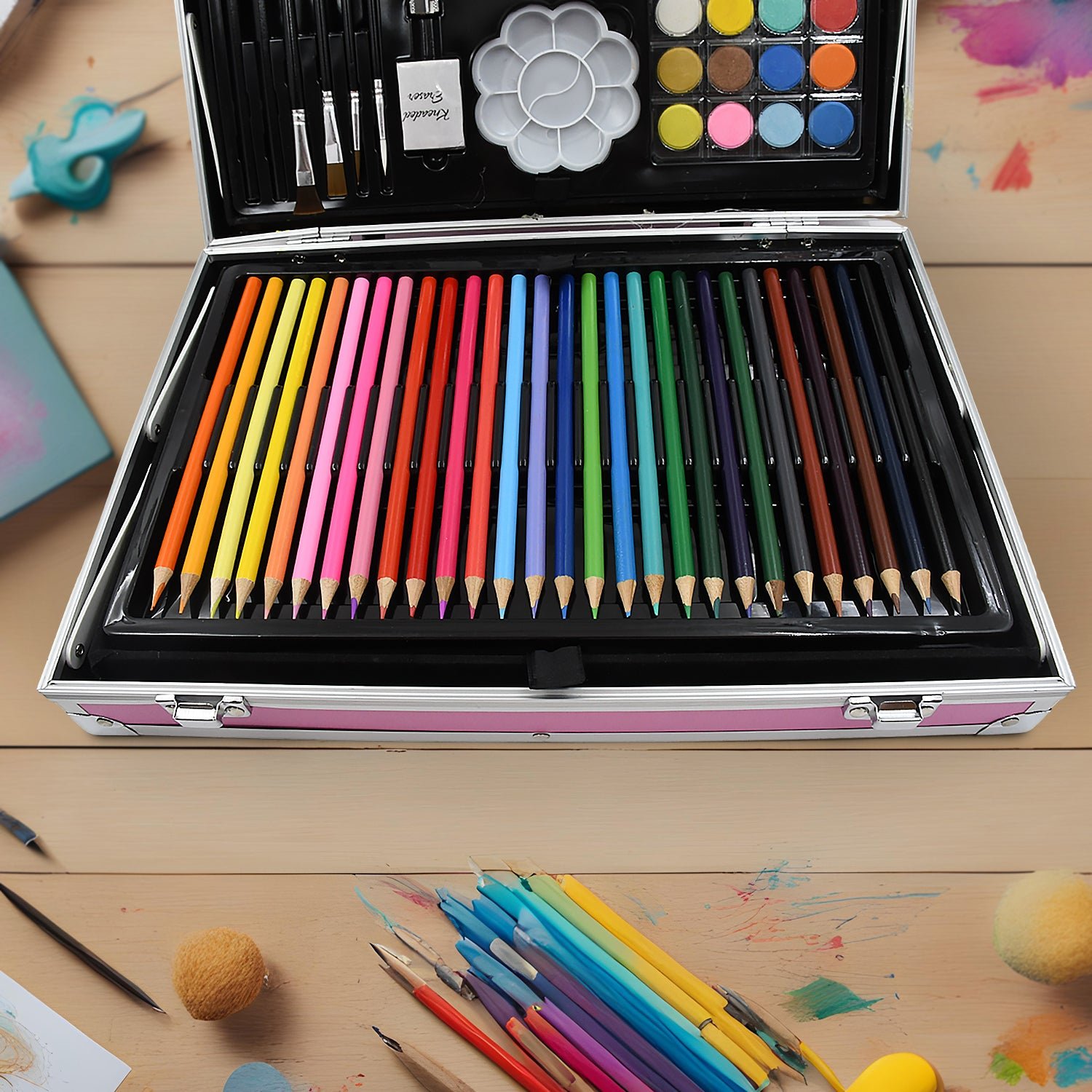 Kids Art Set – 145 Pcs Unicorn Drawing & Painting Kit | Colorful Creations