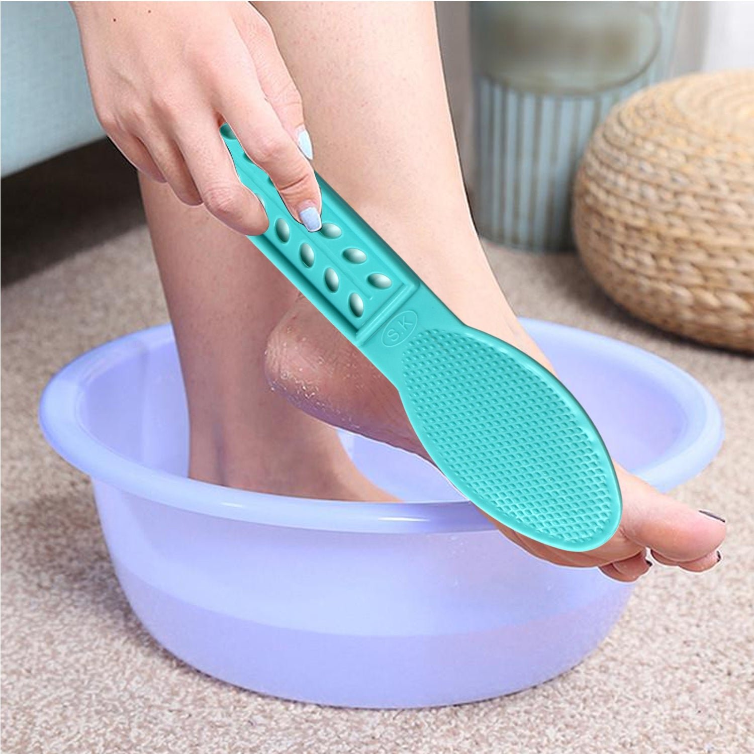 Plastic Foot Scrubber – Pedicure Tool for Smooth Feet | Velvet Wheels