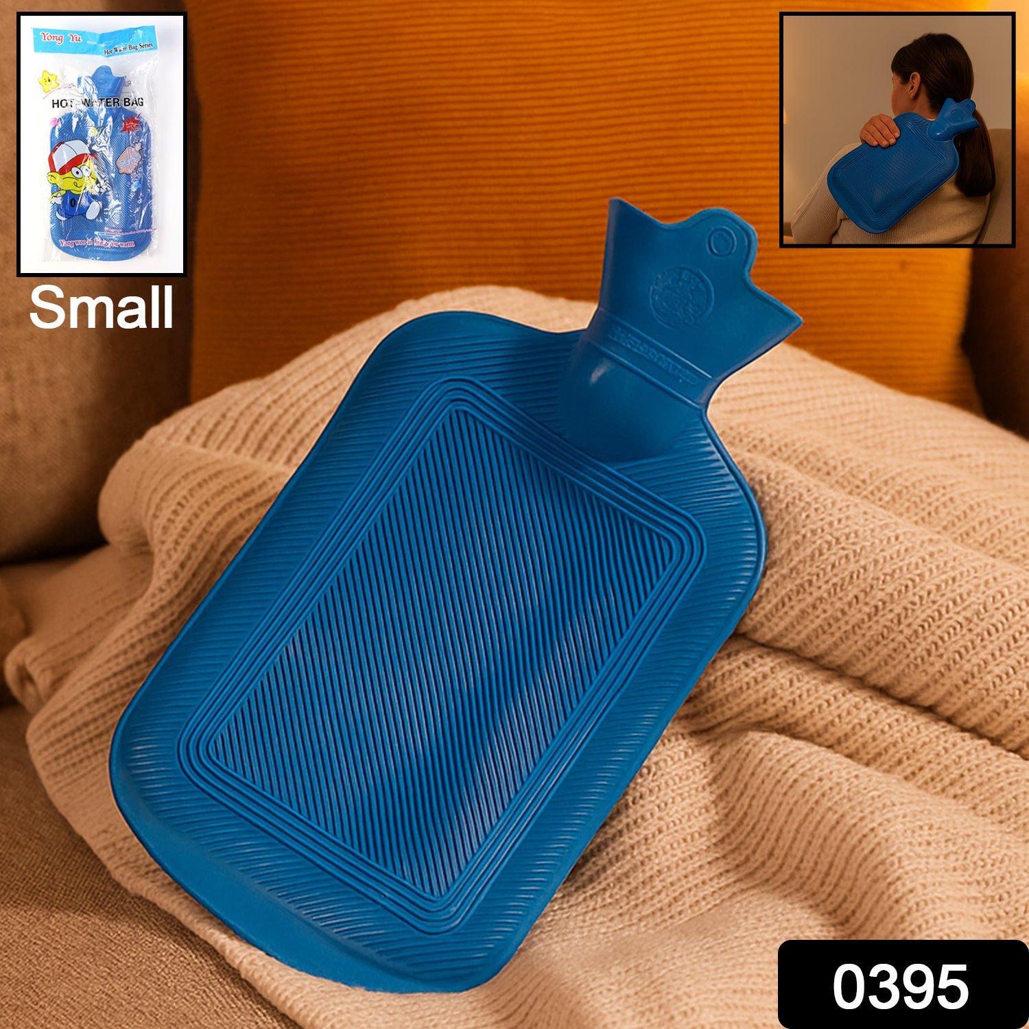 Rubber Hot Water Bag for Pain Relief, Muscle Aches & Warmth | Velvet Wellness