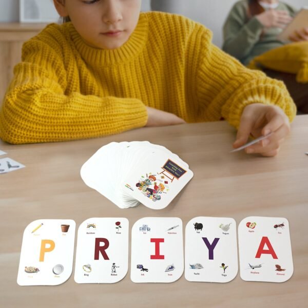 Alphabet Flash Cards Set – 32 Durable Early Learning Cards