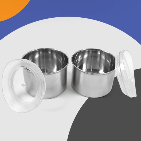 Airtight Stainless Steel Containers – See-Through Lid, 500ML (Set of 2) | Konvex