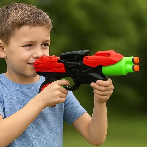 Soft Bullet Gun Toy – Safe Manual Dart Blaster for Kids Play
