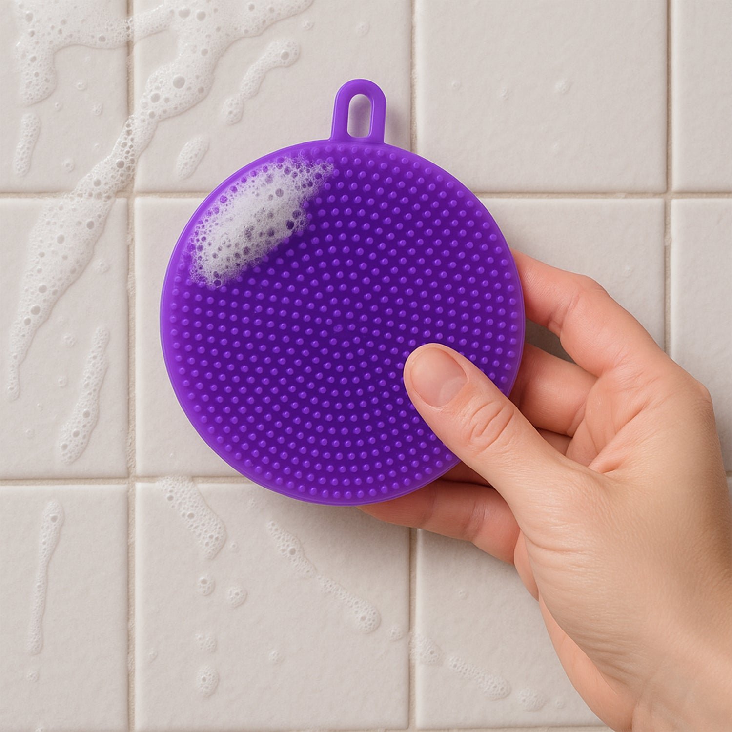 Silicone Dish Scrubber – Mildew-Free, Heat Resistant & Non-Stick