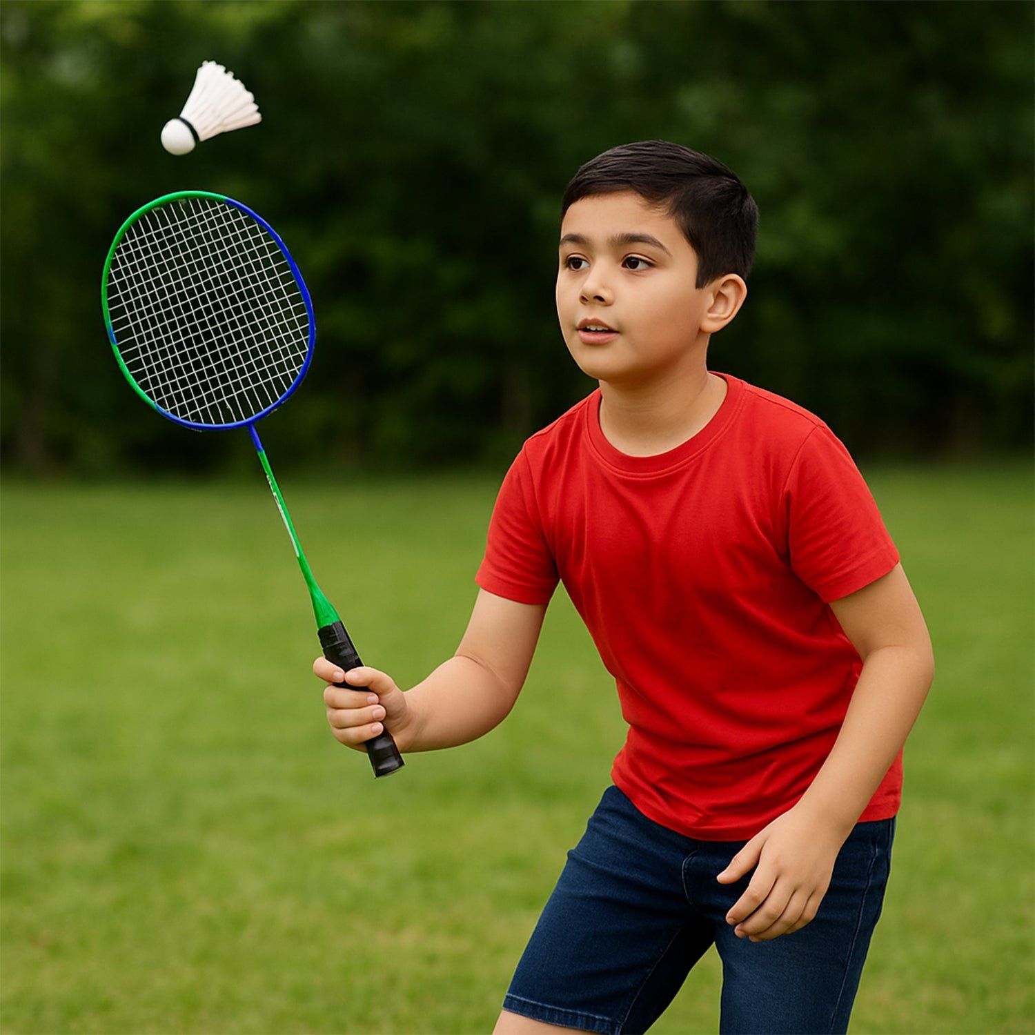 Kids Badminton Racket Set – Lightweight with Carry Bag for Beginners