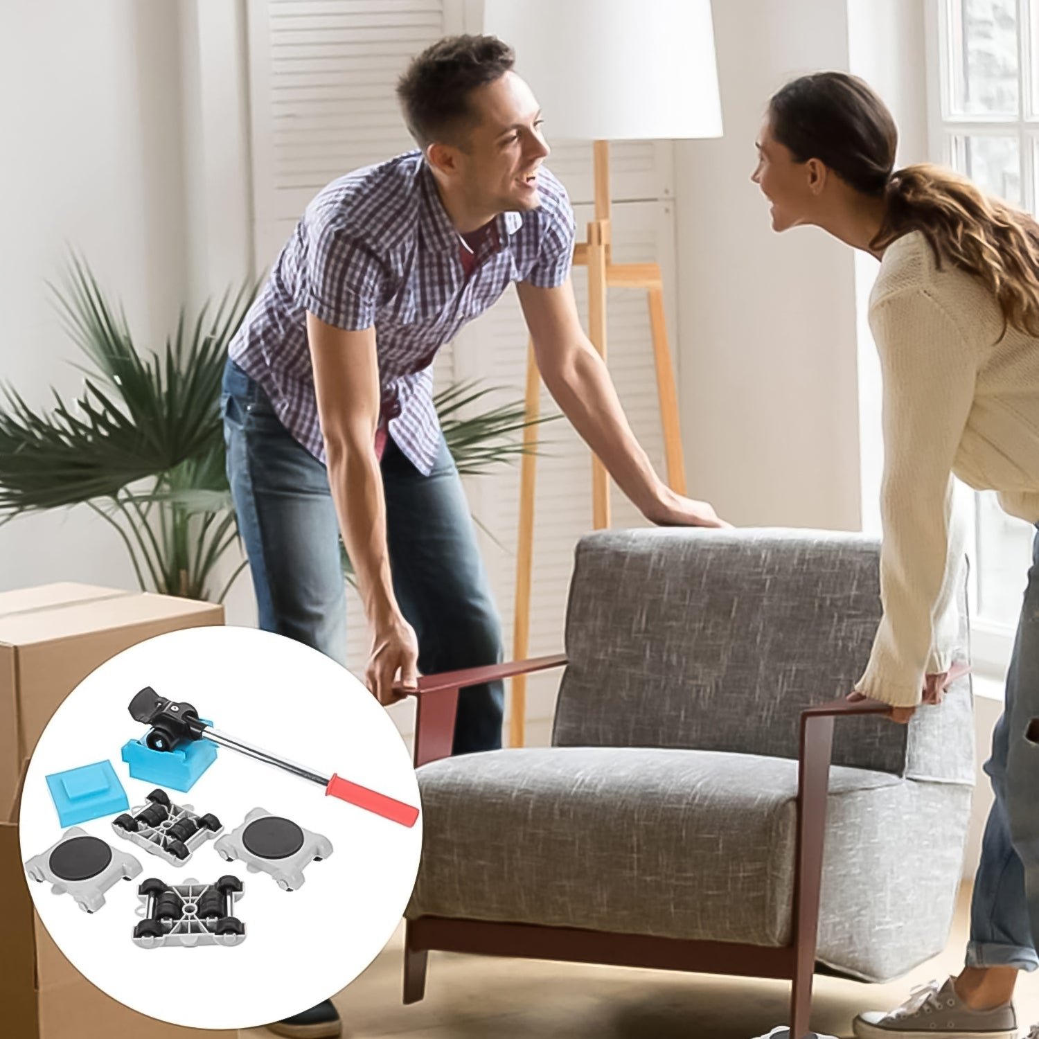 Furniture Lifter Tool Set – Heavy Duty Movers Kit | BoltForce