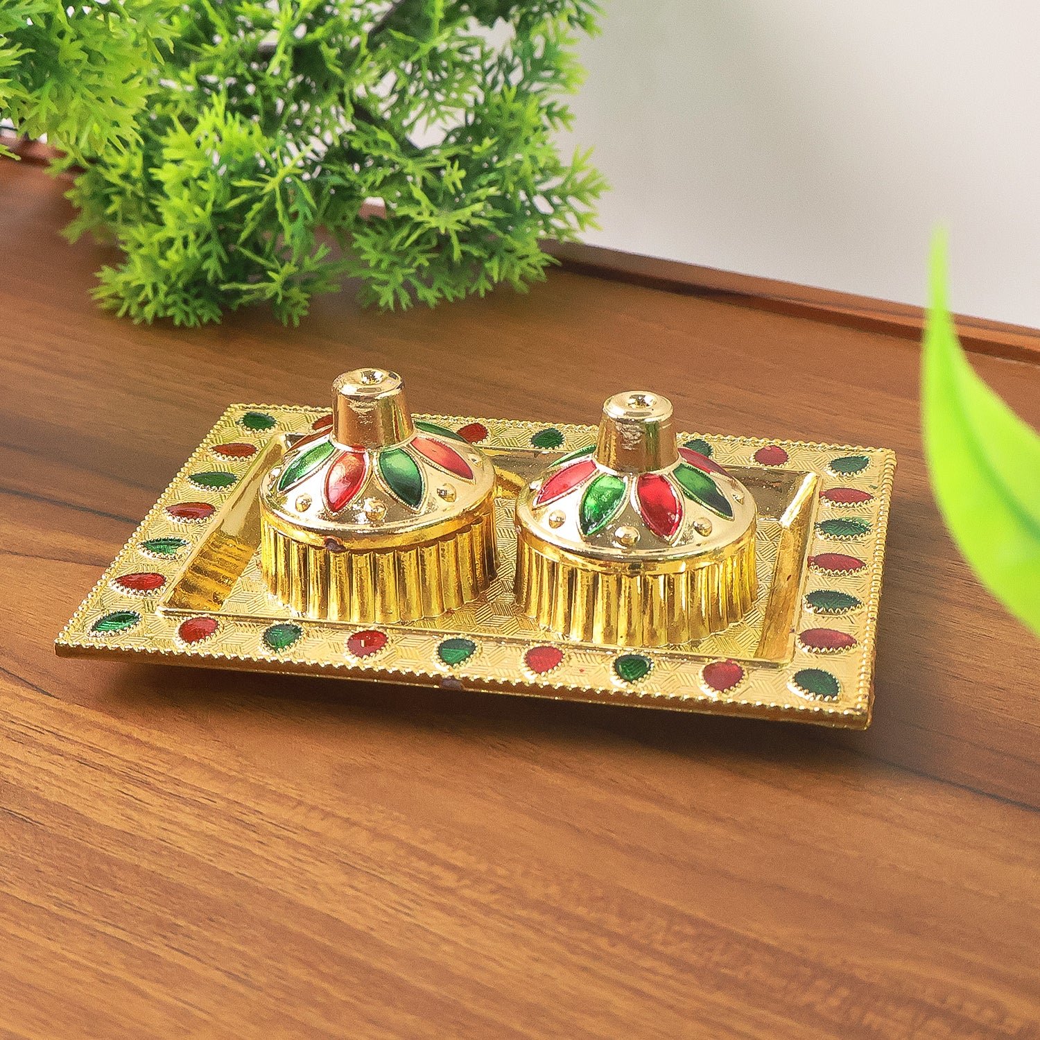 Raksha Bandhan Pooja Thali – Festive Plastic Kumkum Holder | CookAura