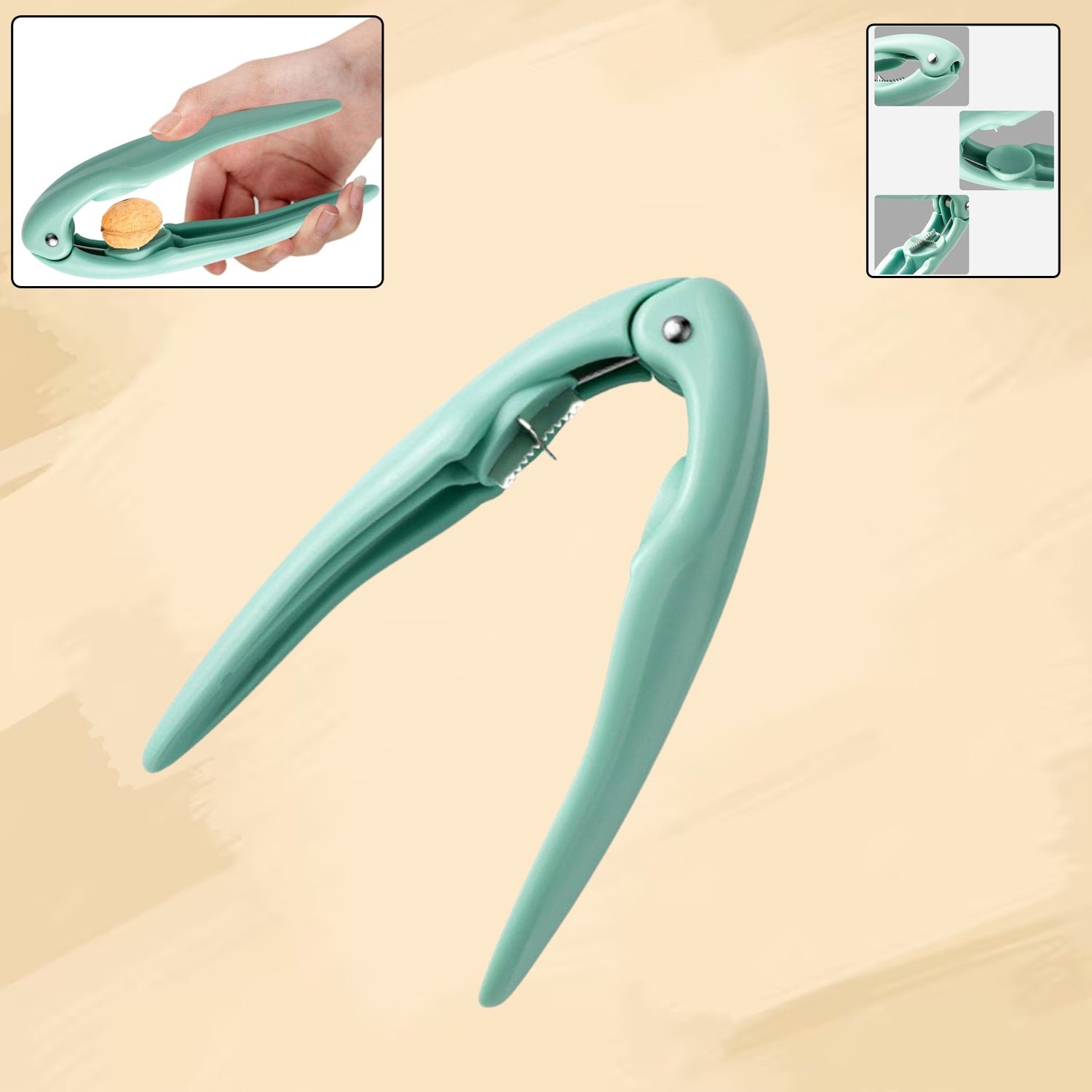 02_80e39497-11d8-4999-9781-2533460b3a96 Nutcracker Chestnut Opener Clip โ Efficient Stainless Steel Nutcracker
