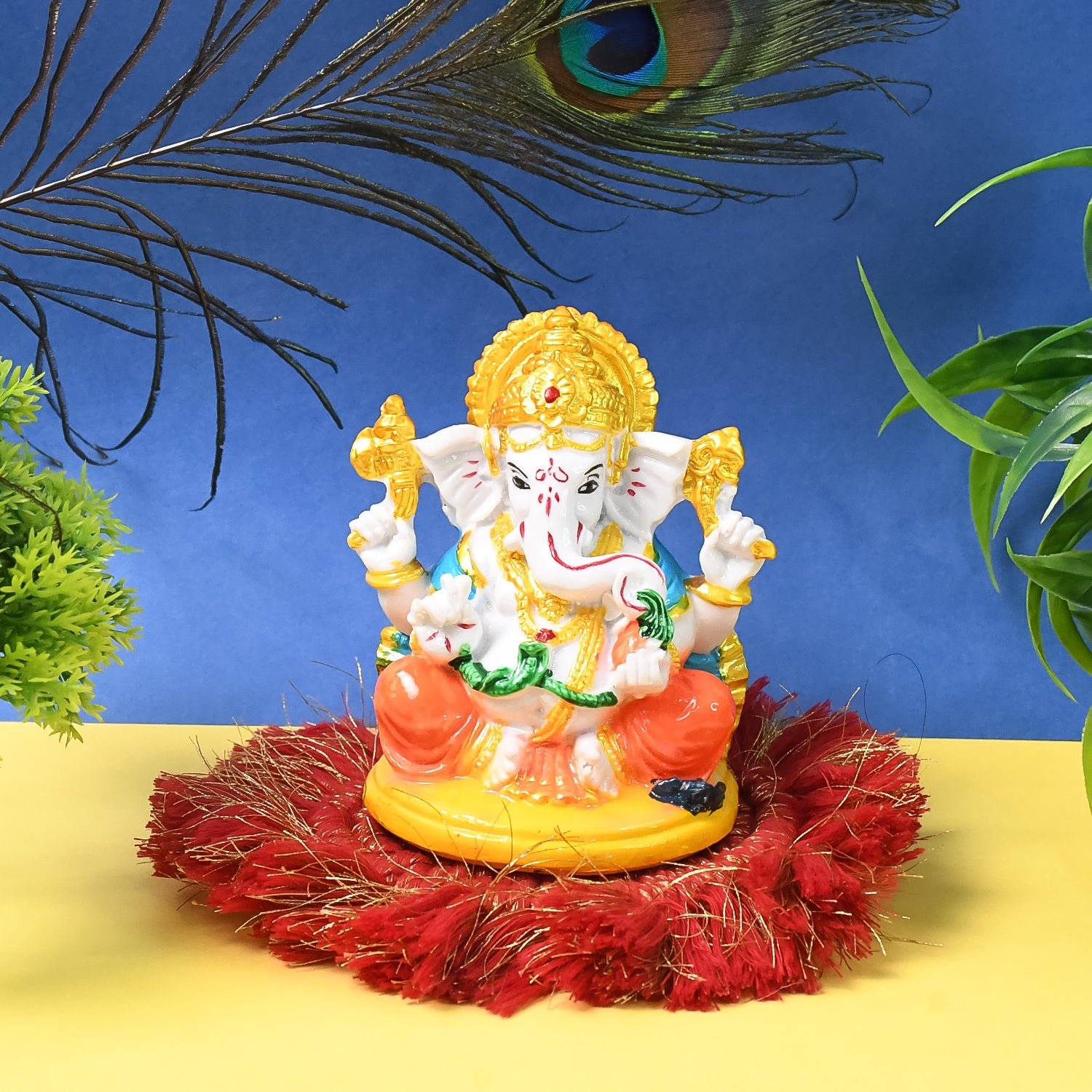 Lord Ganesha Idol – Handcrafted Decorative Showpiece for Home