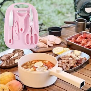 Travel Cutting Board Set – 4-Pc Portable Kit | Cisora