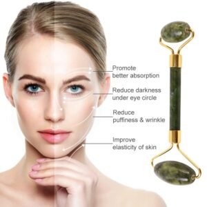Jade Facial Massage Roller – Dual-Headed Anti-Aging Tool