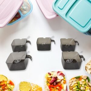 Rotating Spice Rack – 5-Section Vertical Organizer | Lunchie Bunchie