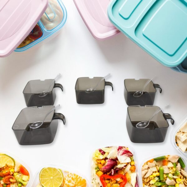 Rotating Spice Rack – 5-Section Vertical Organizer | Lunchie Bunchie