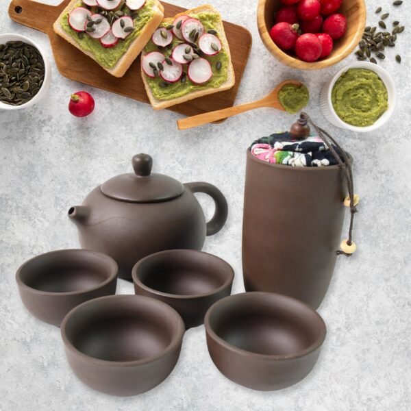 Portable Kung Fu Tea Set – Complete 6-Piece Travel Kit for Tea Lovers