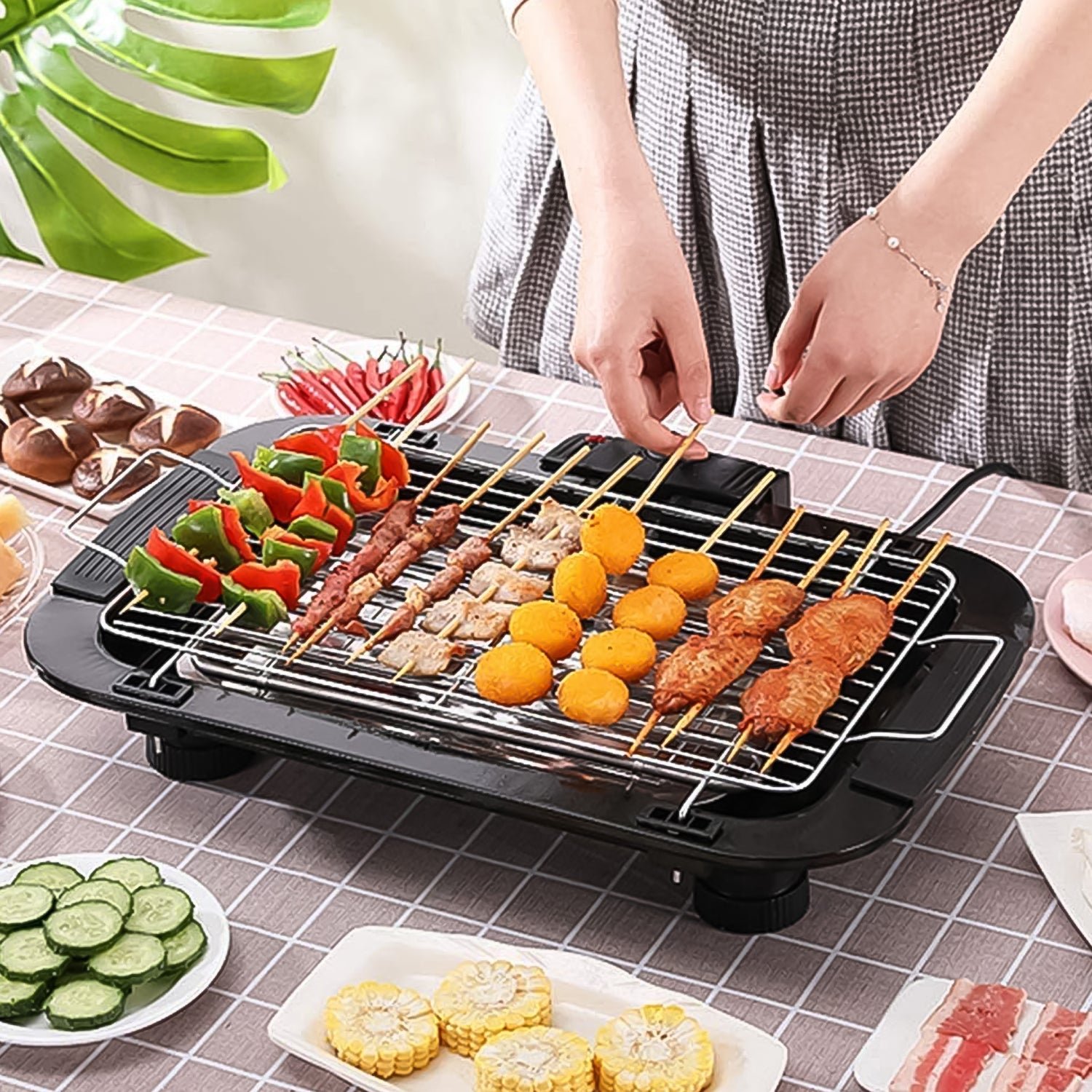 Electric Barbecue Grill 2000W – Indoor & Outdoor BBQ | Chef’s Embrace