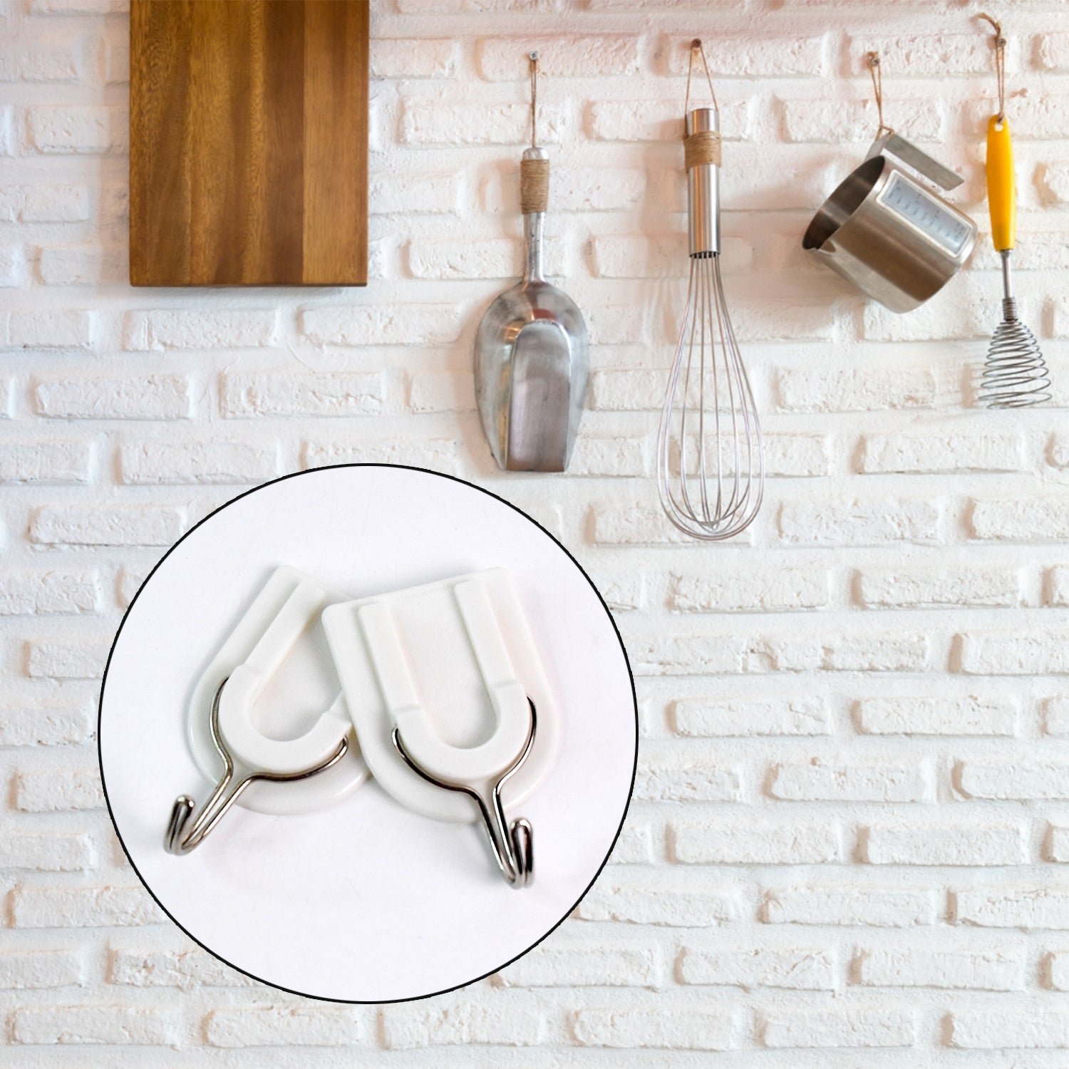 Adhesive Wall Hooks – Stainless Steel & Multipurpose | GlimmerHome