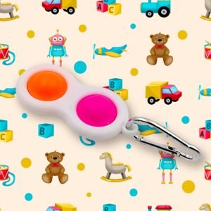 Simple Dimple Fidget Toy Keychain – Mini Stress Relief | Styleva