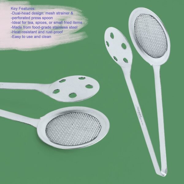 Stainless Steel Skimmer Serving Tong – Durable Multi-Use Kitchen Tool