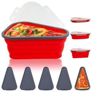 Pizza Storage Container – Expandable Silicone Box with 5 Trays | Tidy Table