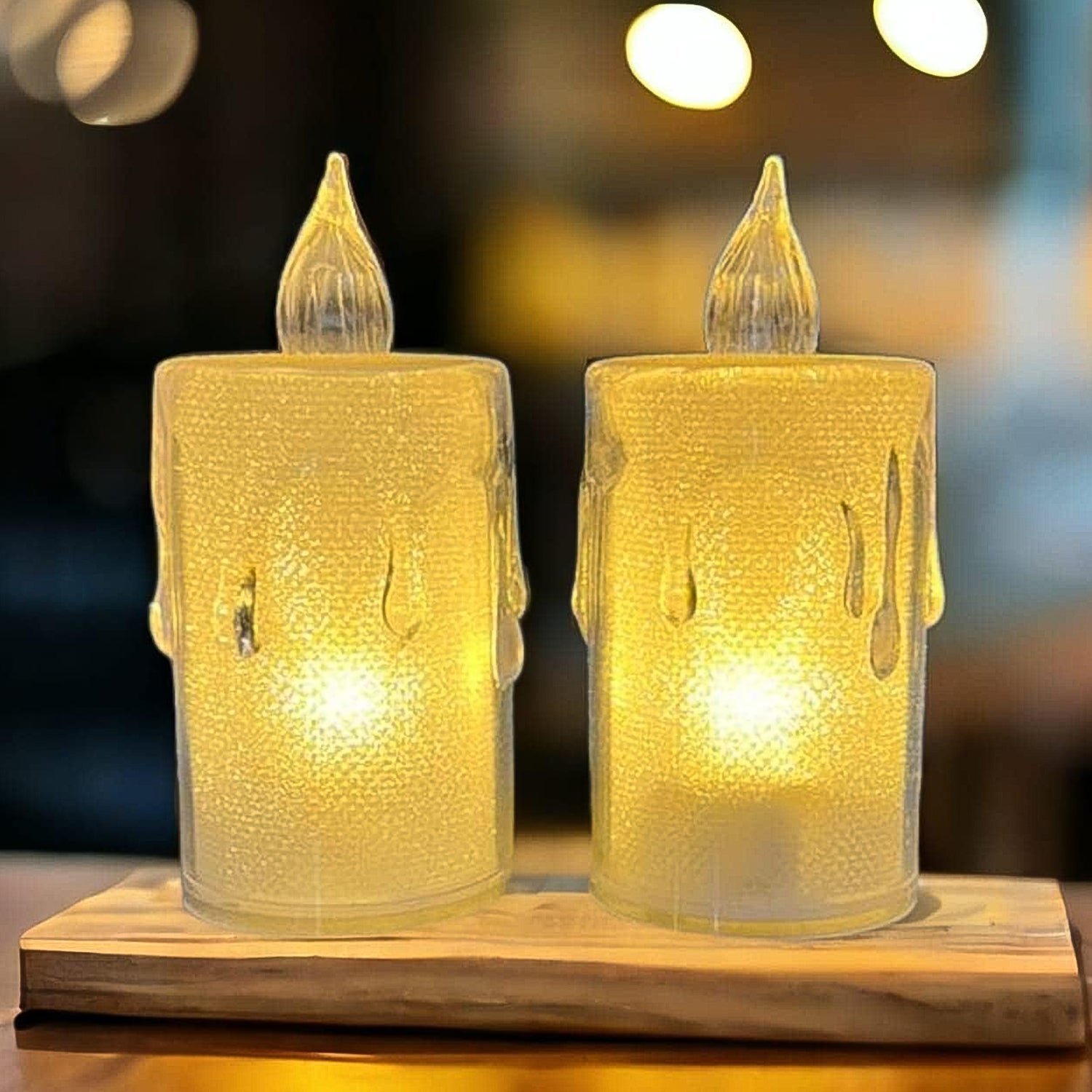Diwali LED Candle – Crystal Glitter Light for Home Decor | Styleva