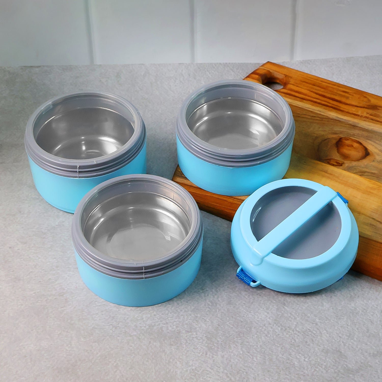 Insulated Lunch Box Set – 3 Layers with Leak-Proof Design & Handle