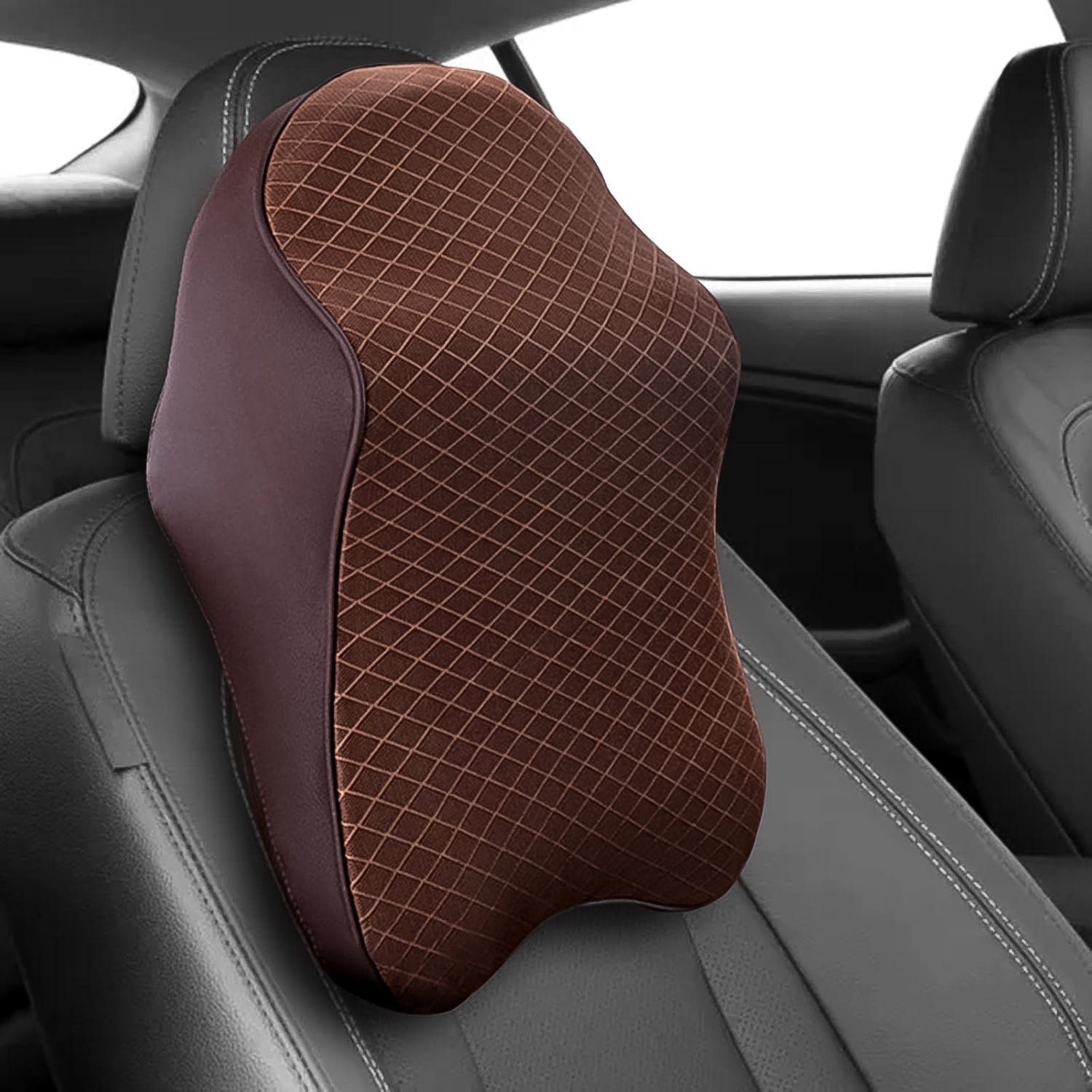 Memory Foam Car Neck Pillow – Ergonomic Support for Driving | Velvet Wheels
