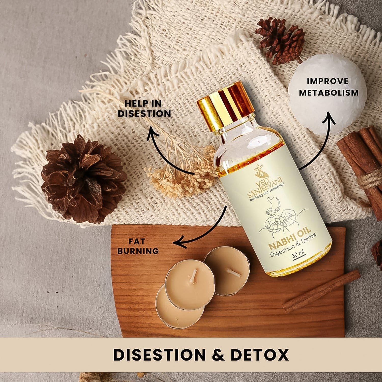 Nabhi Oil for Digestion – Organic Ayurvedic Detox & Gut Health