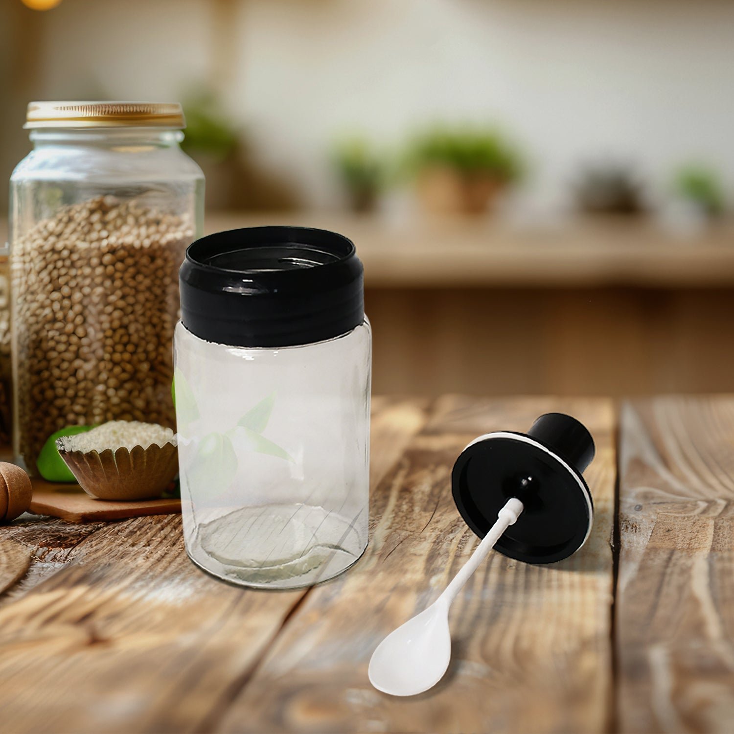 Glass Oil Dispenser & Spice Jar Set – Leakproof Storage |