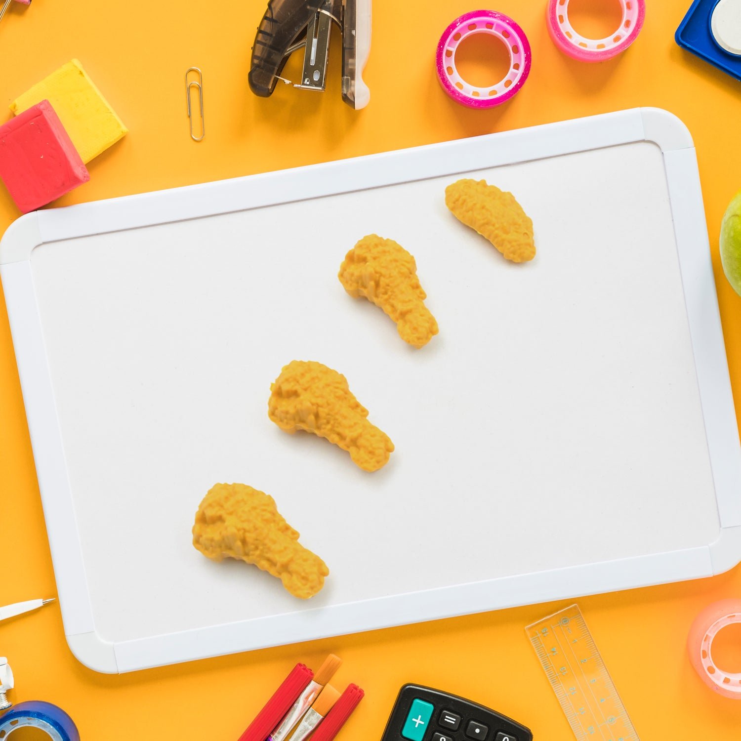Chicken Erasers – Fun Wing & Leg Set | TinyTrendy