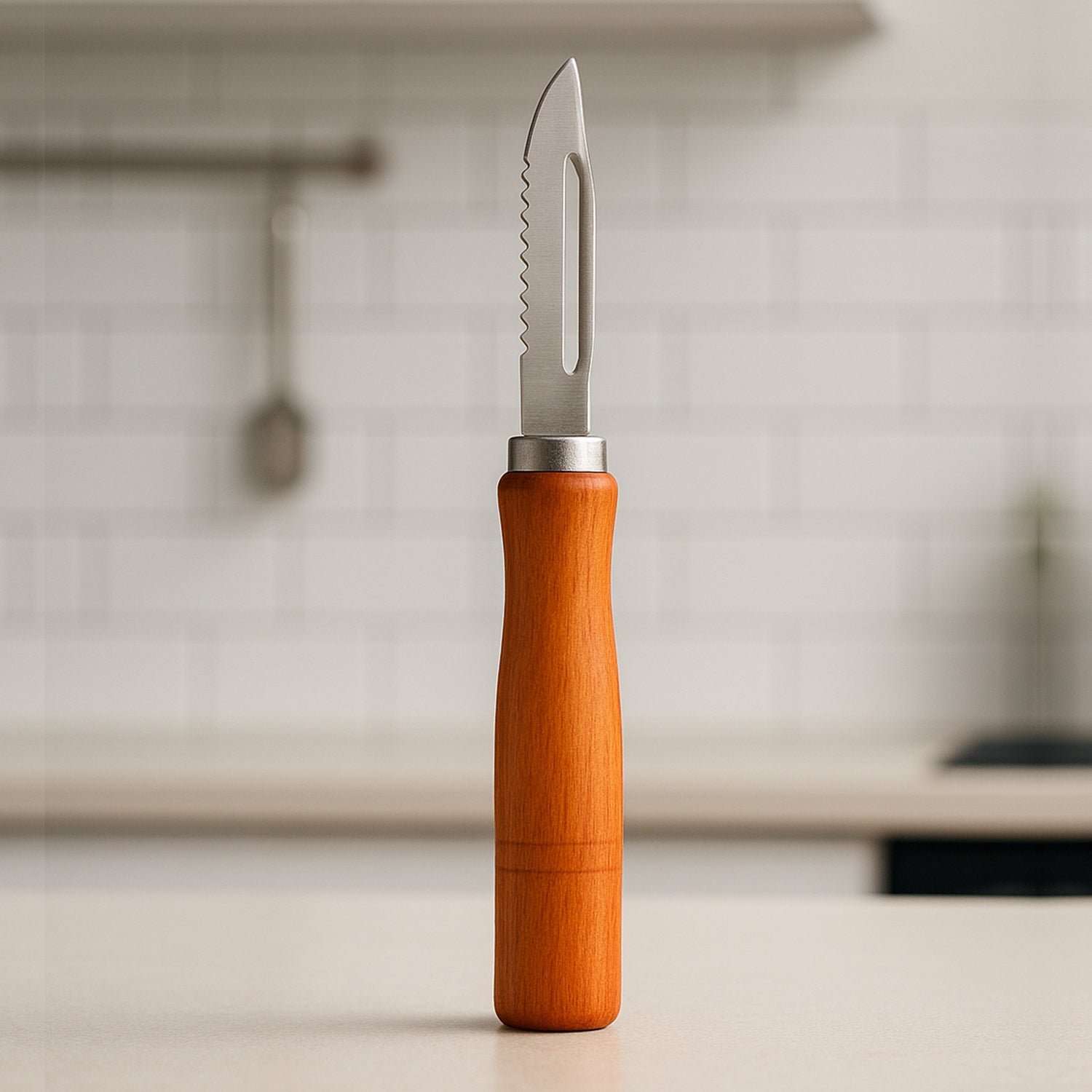 Vegetable Peeler – Stainless Steel & Wooden Handle | Quickslice