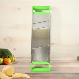 Stainless Steel Vegetable Slicer – Durable 2-in-1 Mandoline Cutter
