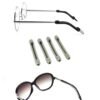 Anti-Slip Eyeglass Temple Tip Sleeves – Soft Comfortable Grip (4 Pc)