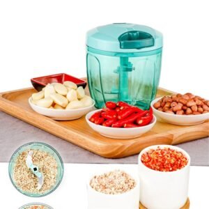 Manual Vegetable Chopper – 5 Blade Stainless Steel | Quickslice