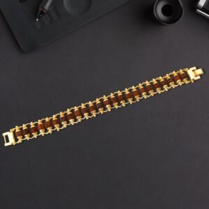 Rudraksha Bracelet – Golden Modern Design for Meditation | Bracelet Bar
