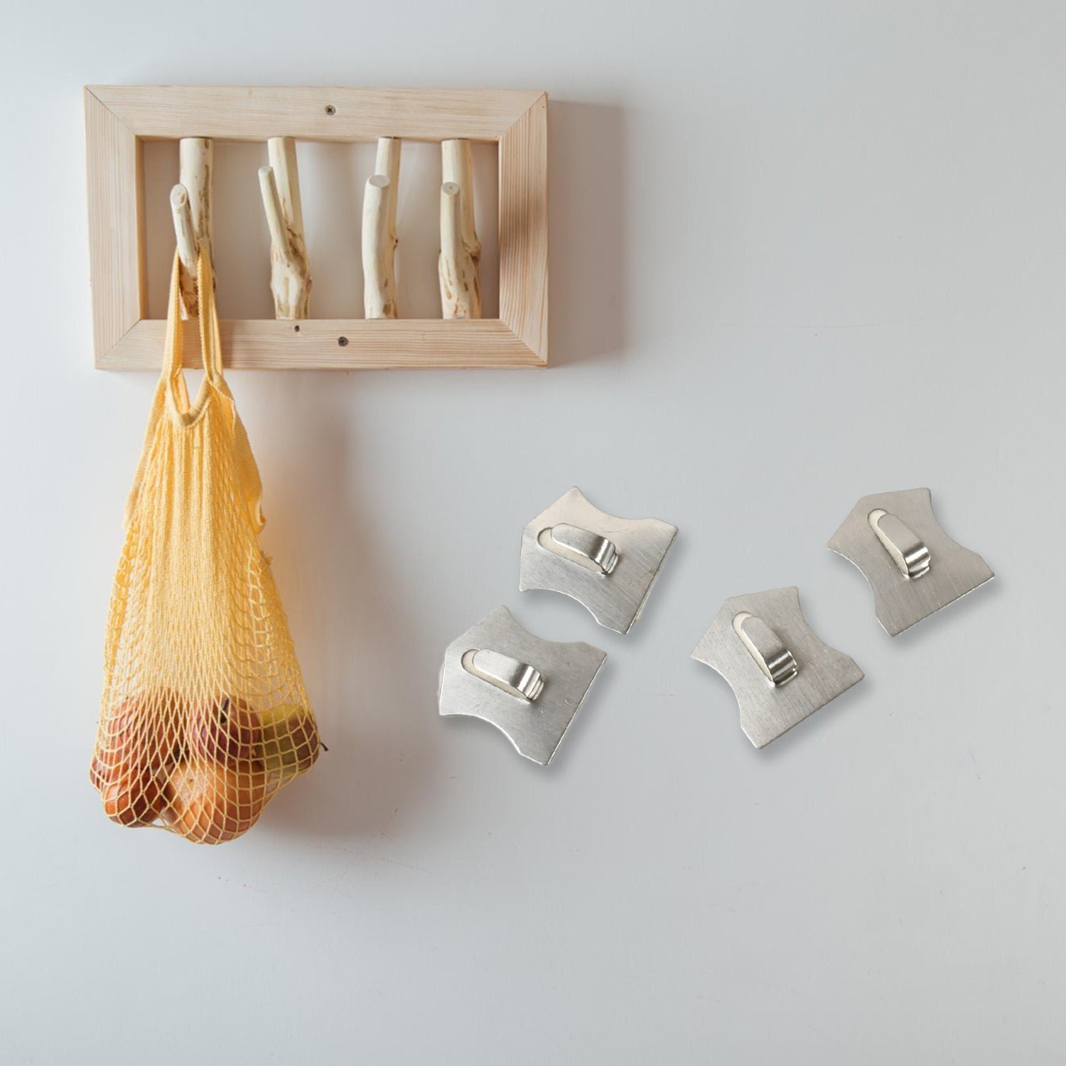 Self-Adhesive Hooks – Heavy Duty Stainless Steel | GlimmerHome